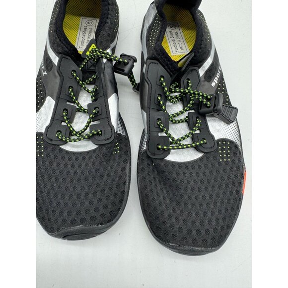 Sport.Z Mens Functional Athletic Shoes Size 40 Black/Green Lightweight Mesh - Picture 4 of 11